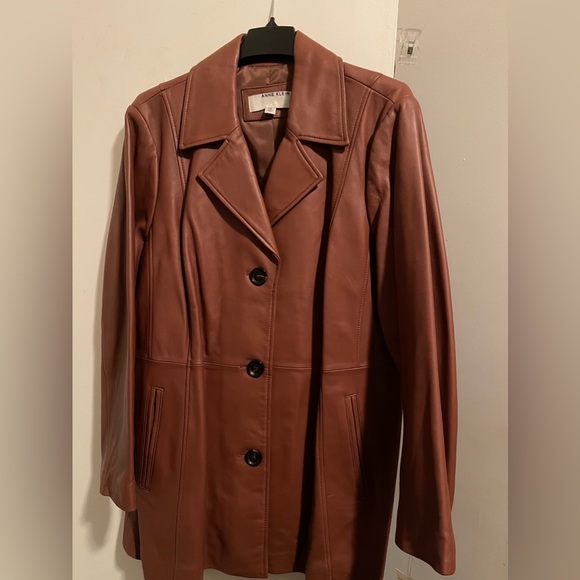 Anne Klein Jackets & Blazers - NWT: A beautiful A K cognac 100% leather jacket